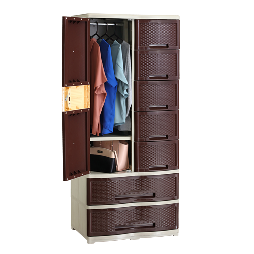 Hills Rattan Closet Cabinet with 2 Drawer